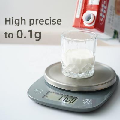 China Weigh Nutrition Balance Scale Measuring Kitchen Scale Stainless Steel Electronic Kitchen Scale 5 Kg for sale