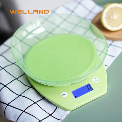 China WITH LID New Product Coffee Scale Function 5kg Analyzing Nutrition Food Scale Digital Kitchen Scale With Bowl for sale