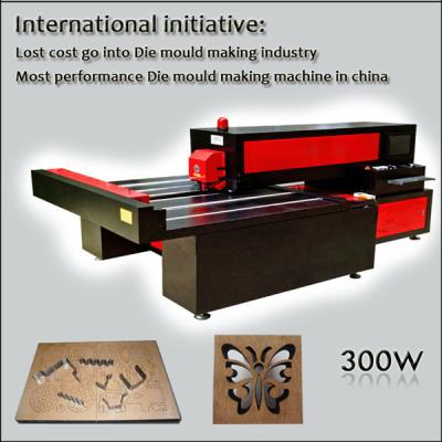 China Laser CUT 300w Wood Laser Machine Flat Die Cutting Die Making Machine Laser Die Cutter for sale