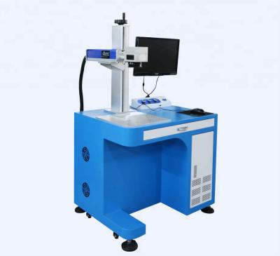 China HM-1017 Automated Loading Fiber Laser Metal Marking / Engraving Machine 10w 20W for sale