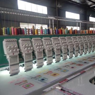 중국 Garment Shops 6color 40heads Multi Flat Embroidery Machine 판매용