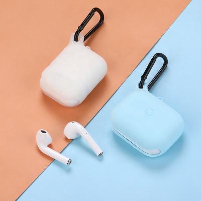 China Waterproof Soft Case Silicone Case For Airpods Pro Wireless Earphone Case Cover For Air Pro Pods 3 White/Light Blue Promotional Gift for sale