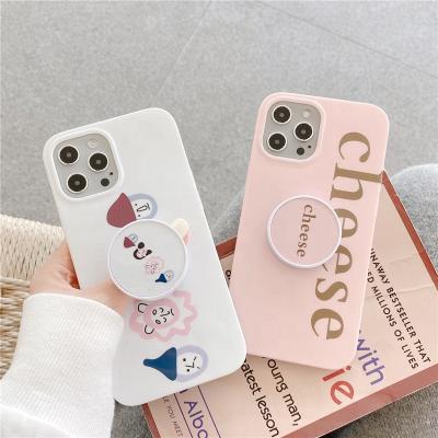 China Cheese Shockproof Free Shipping Phone With Phone Holder DIY Phone Case For 12 Mini for sale