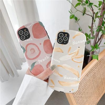 China Shockproof for i the hot sale mobile phone s phone protector for X XS 11 banana peach fruit pro phone shockproof cover for sale