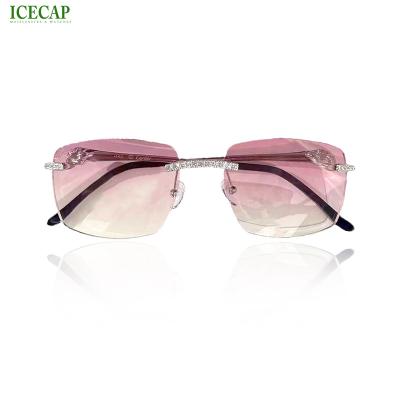 China Wholesale Brand Sunglasses Ice Cap Jewelry Fashion Sunglasses Factory Custom Made High Quality Luxury Classic Famous Shade Sunglasses for sale