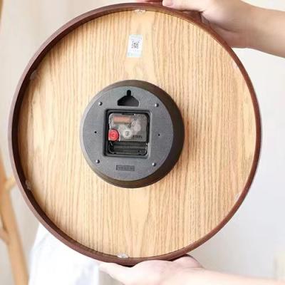 China Natural Antique Style Digital 3D Wooden Wall Clock Custom For Home Decorative Elegant Bamboo Bag Antique Body Customized Wooden Personalized Pcs for sale