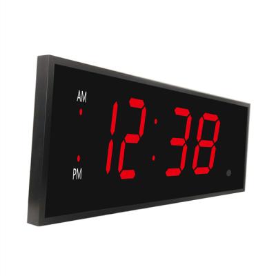 China Calendars Giant 8 Inch Digital Wall Led Clock With Remote Control for sale