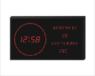 China INSTRUCTION LED Digital Wall Clock with Temperature for sale