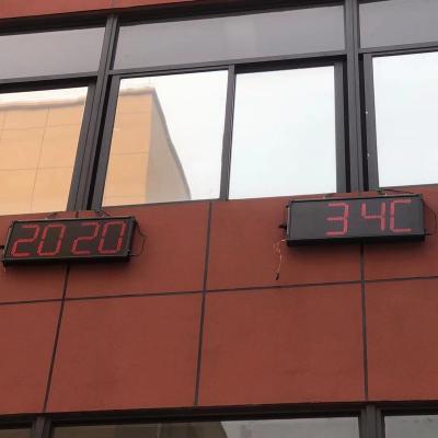 China Eclectic Outdoor Giant Digital Waterproof Led Clock for sale