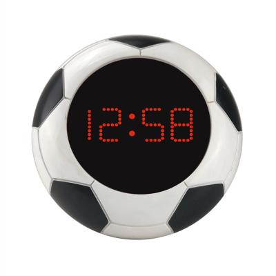 China Class Modern Hot Sales Football Shape LED Electronic Digital Table Clock for sale