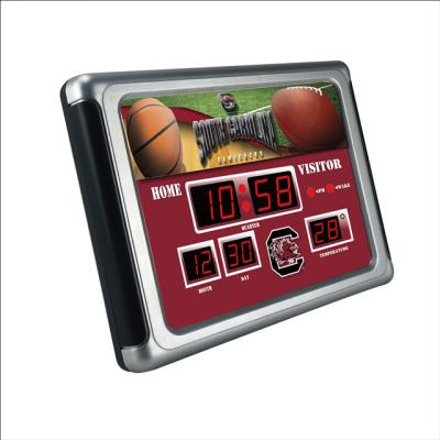 China LUMINOVA Scoreboard Led Digital Clock With Day And Time Display for sale