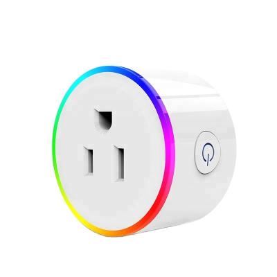 China With RGB Light OEM ODM Factory Made Design Tuya WiFi Remote Operation USA WiFi Plug In Light With Light RGB Separately Controlled for sale