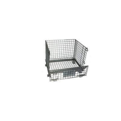 China Space Saving Factory Directly Supply Good Price Folding Heavy Storage Metal Tray Cage for sale