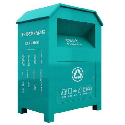 China Sustainable Inventory High Quality Discount Recycle Bins Outdoor Donation Bin Apparel Recycle for sale