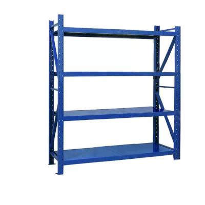 China New Design High Grade Steel Plate Thickened Warehouse Goods Rack Light Storage Shelf for sale