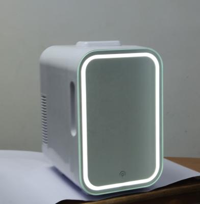 China 8L Beauty Home LED Light Cosmetic Skin Care Refrigerators Thermoelectric Small Refrigerators With Mirror for sale