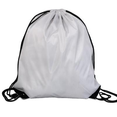 China Wholesale Reusable Cheap Polyester Sack Drawstring 210D Polyester Bag for sale