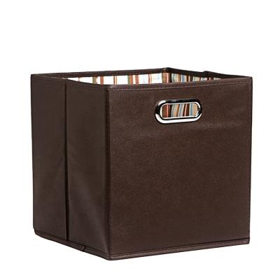 China Viable wholesale high quality decorative cube storage box clothing trash can for sale