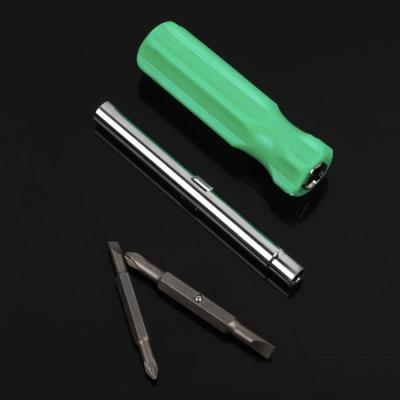 China Polypropylene With Multifunctional Screwdriver With 4 Bits PH2 S2 Steel Hex Bit Screwdriver for sale