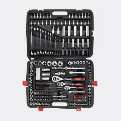 China Car Repair Tool Kit Factory Outlet 215 Pieces Tool Kit Socket Wrench Ratchet Tool Mechanic Car Set for sale