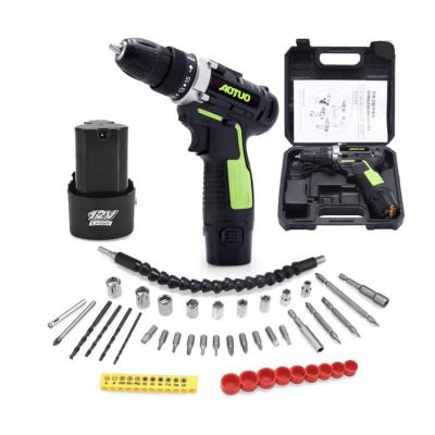 China 12V Power Cordless Hand Drill Kit 32 Pieces Cordless Screwdriver Kit Electric Drill Mechanic Set 10mm for sale