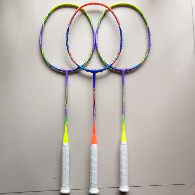 China Healthy Customized 84g Woven 4U Carbon Set With Japan Toray Carbon Fiber Badminton Rackets For Sale for sale