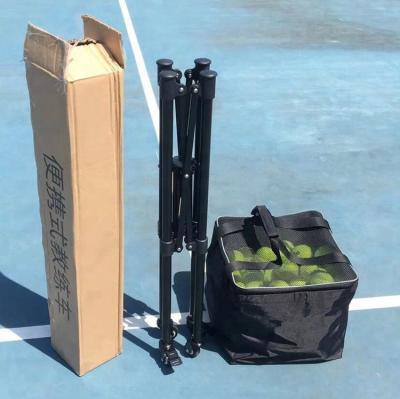 China Nylon Tennis Equipment Smart Portable Mobile Cloth+Metal Tennis Accessory For Tennis Training With Big Wheels for sale