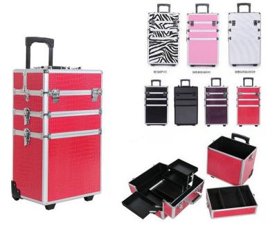 China Preppy Style Ready Current Bestselling Rolling Trolley Cosmetic Case Makeup Trolley Case Professional With Different Colors From Winxtan, China for sale