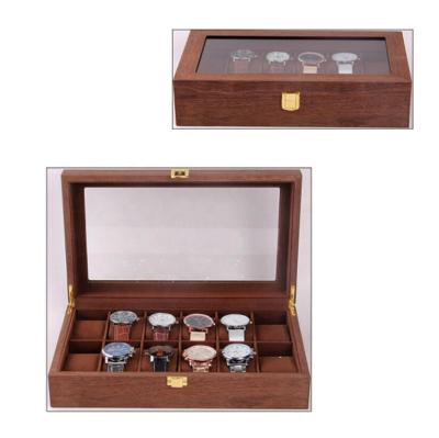 China Luxury Wooden Watch Box Stock 12 Slots Luxury Ready Made Custom Watch Box Case For Men From Foshan winxtan, Guangdong, China for sale