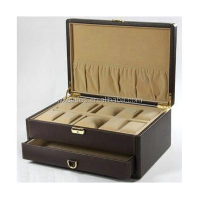 China Wholesale Hot Sale 10 Slots Watch Case Watch Storage Box Wood Leather Packaging From Manufacturer Winx Foshan, Guangdong, China Supplier for sale