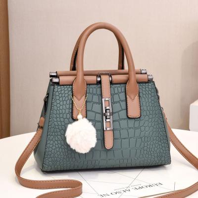 China Wholesale Fashion Trend Handbags Fashion Women's Pattern Metal Buckle Handbags High-Grade Stone Tote Bag for sale