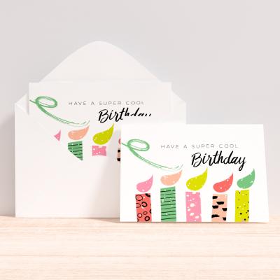 China Europe Customize Printing Colorful Eco Friendly Birthday Gifts Invitation Cards For Kids for sale