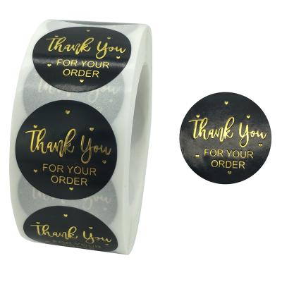 China Waterproof Thank You Stickers Rolls 1.5 and 2 Inch Designs 8 Thank You Stickers for sale