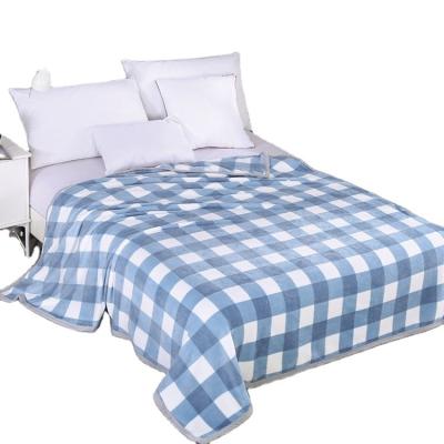 China Wholesale Simple Customized 100% Polyester Flannel Fleece Blanket Popular Home Comfort Soft Bed Blanket for sale