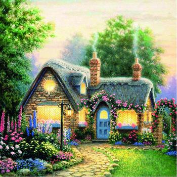 China Full DIY 5D Diamond Painting Full Drill Flower Diamond Embroidery Sale Scenic Art high quality CLASSIC 100% wall art for sale