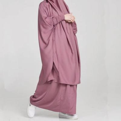 China Nida Wholesale Muslim Women Swing Solid Color Robe Tightening Cuffs Loose Long Abaya Superb Islamic Costume Dress for sale