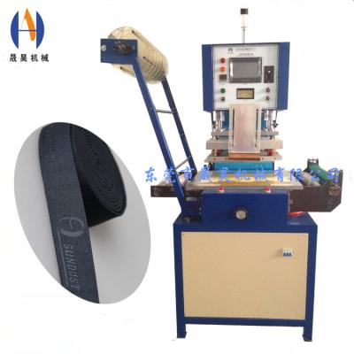 China Hotels Direct Manufacturing Underwear Automatic High Frequency Elastic Tape Embossing Machine for sale