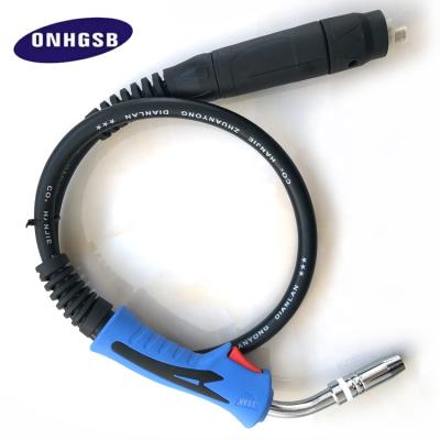 China Industry Factory Supply MIG Binzel Type MB25 AK Copper MIG Torch With Euro Connector for sale