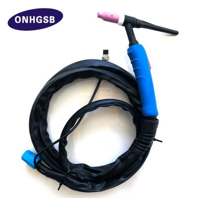 China Copper Air Cooled Argon Arc Welding Torch WP 17 Welding Gun for sale