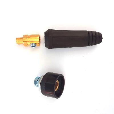 China MIG Welding Accessories Trafiet Style Cable Connector Weld Plug for sale