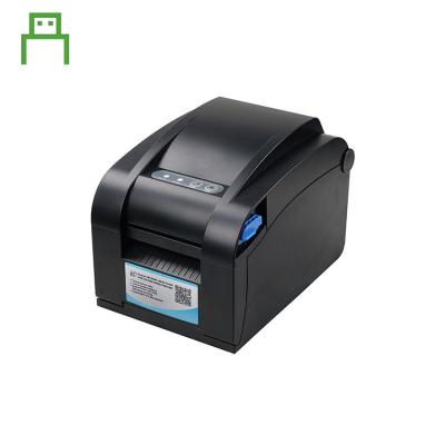 China 80mm black barcode sticker thermal label printer with cutter for medical care for sale