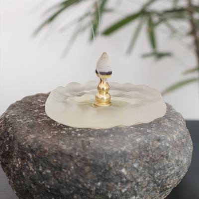 China Chinese Korean Aromatic Diffusion Bottle Style Incense Bowl Glass Burning Censer for sale