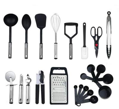 China 23 Pieces Sustainable In 1 Set Silicone Kitchen Accessories Cooking Tools Kitchenware Silicone Kitchen Utensils for sale