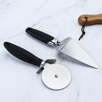 China Stocked Tool Stainless Steel Pizza Baking Shovel Cooking Food Cooking Shovel Pizza Cutter for sale