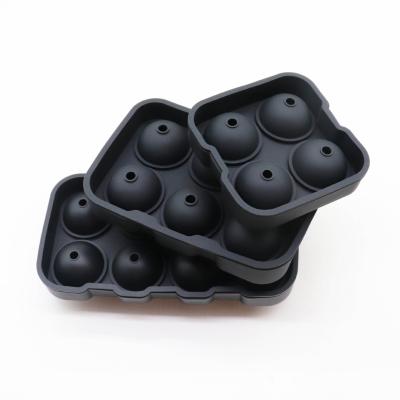 China Modern 4 Ball Cube With Lid Ice Cube Tray Silicone Mold Ice Tool Ice Cube Mold for sale