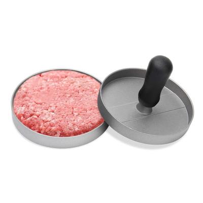 China Sustainable Aluminum Burger Meat Presser Full Gold Burger Pressure Making Home Bake Patty Pressure Mold for sale