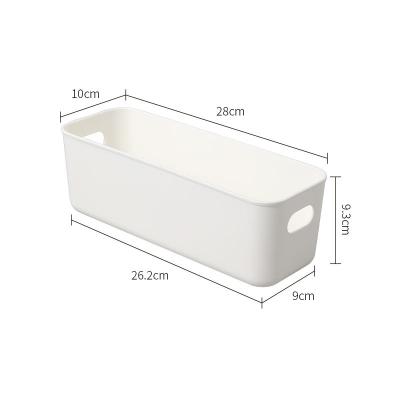 China Modern Plastic Basket Household Sundries Clothing Storage Basket Snack Book Plastic Storage Box for sale