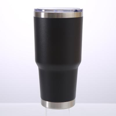 China Viable Outdoor Portable Heat Insulation Stainless Steel Mark Cup Large Ice Cup Car 30oz Plastic Spray Cup for sale