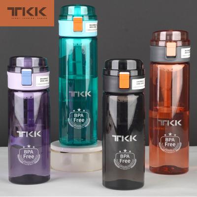 China Creative straight plastic cup water cup portable tritan stored 500ml drinks rope holding outdoor sports for sale