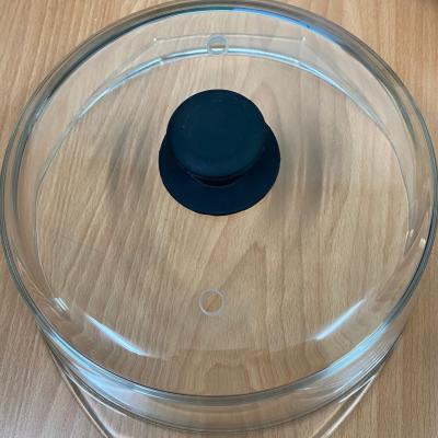 China Sustainable high temperature resistance around tempered glass dome cover for sale